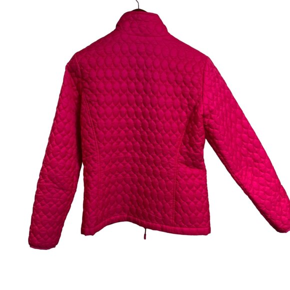 Lands‎ End Womens Quilted Primaloft  Jacket XS Pink Lightweight Insulated Coat - Picture 3 of 8